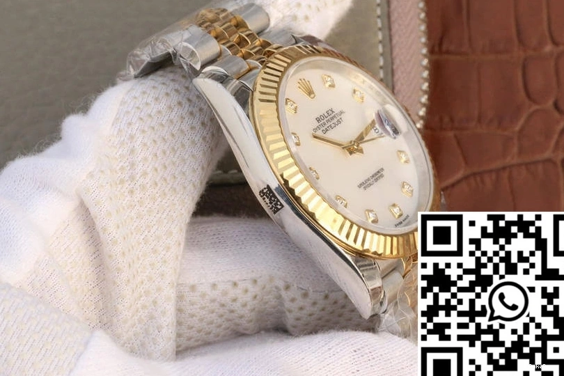 Dial EW Datejust M126333-0018 Yellow Factory Rolex Gold White 0127